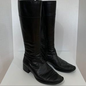 Born Riding Boots Knee High Black Leather Size 9